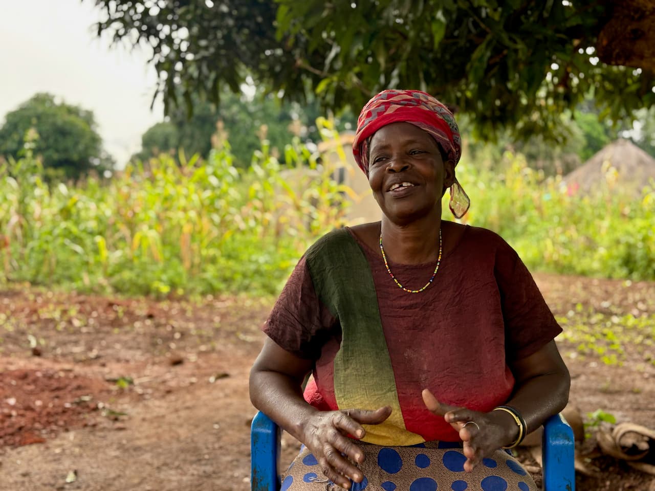Counsellor providing trauma-informed care to a community member