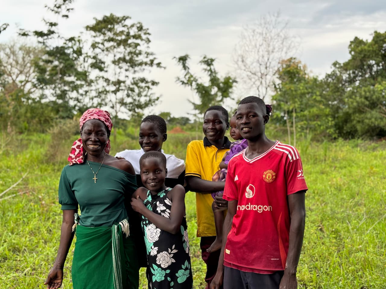 A counsellor providing mental health support in northern Uganda